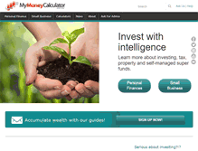 Tablet Screenshot of mymoneycalculator.com.au